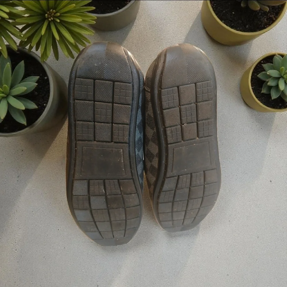 Beverly Hills Polo Club Men's Grey/Black Loafers With Buckle Size 13